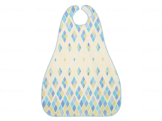 Osaka Angel Meal Apron II (Long Type) Argyle Blue