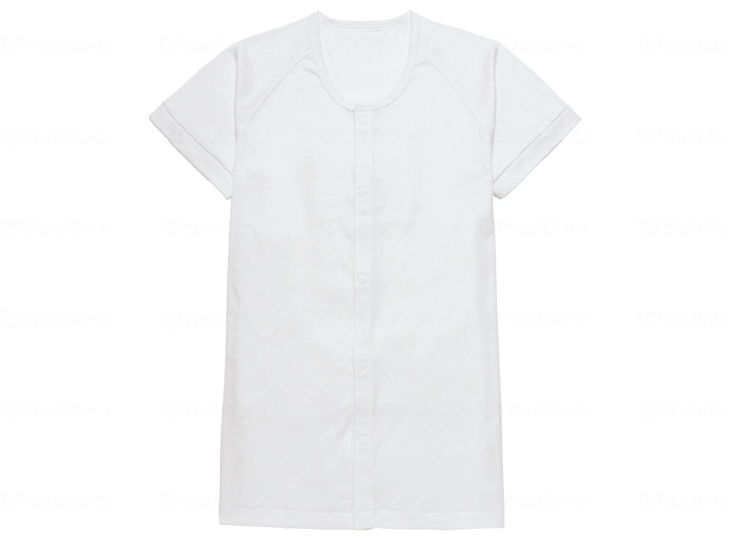 오사카 엔젤 라쿠라쿠 앞 열기 온타치 속옷 신사 반소매 와이트 L