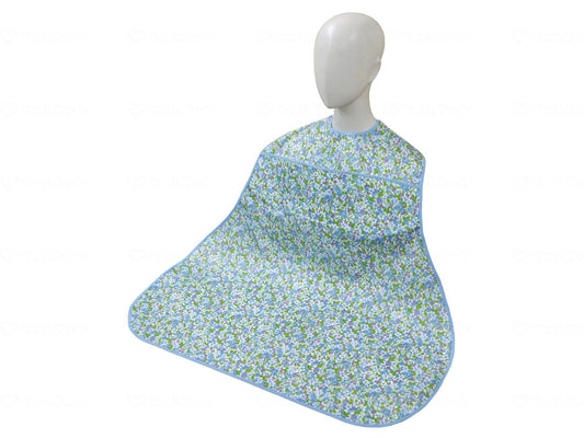 Osaka Angel Dinner Apron (with pocket) Blue (small flower)