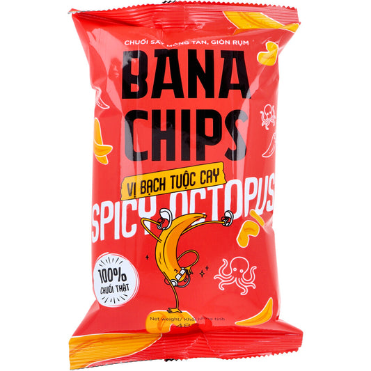 ※BANA CHIPS(バナチップス) バナナチップス スパイシーオクトパス 48g 1 個