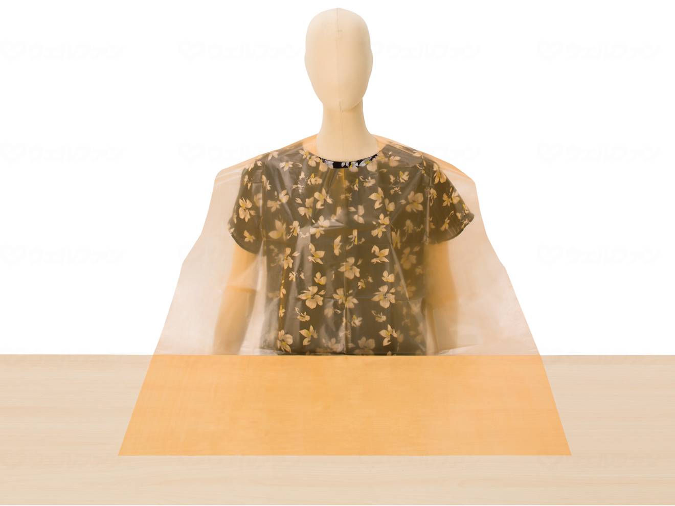 宇都宮製作食事用エプロン使いきりタイプ50枚入 ｵﾚﾝｼﾞ