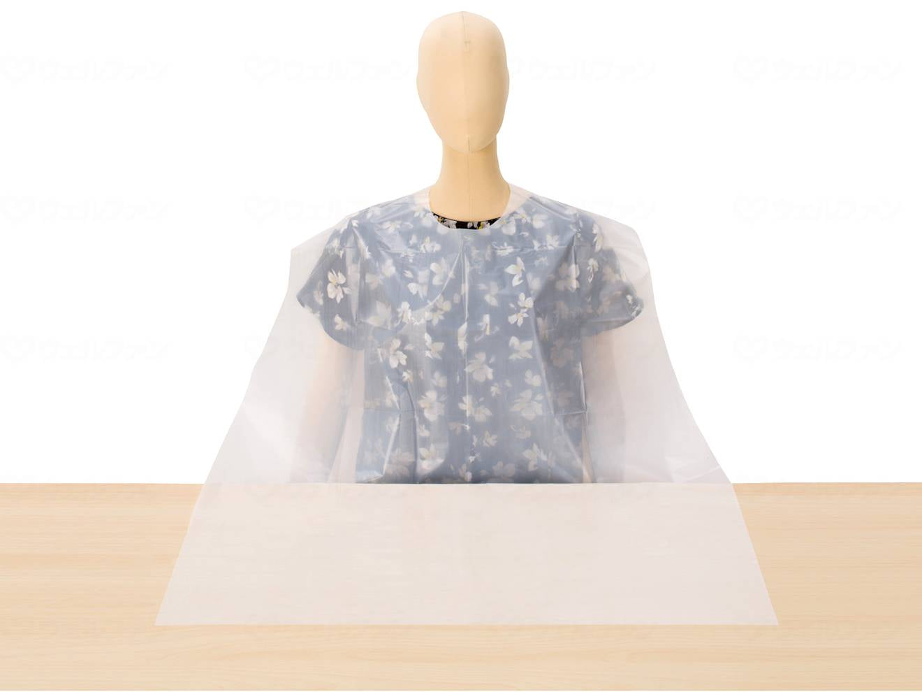 宇都宮製作食事用エプロン使いきりタイプ50枚入 ﾎﾜｲﾄ