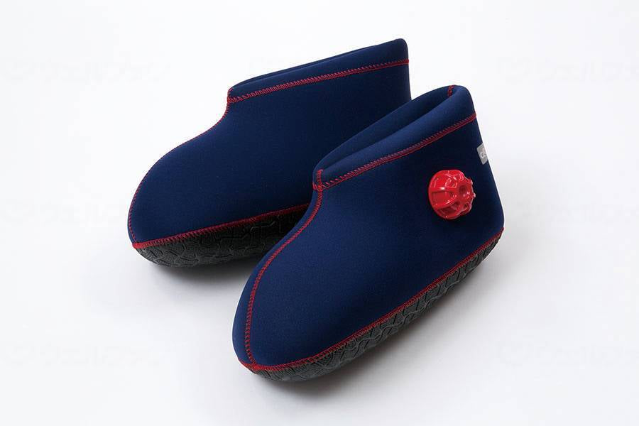 Helmet Diving Soft Hot Water Bottle, Short Type for Feet, Navy, M