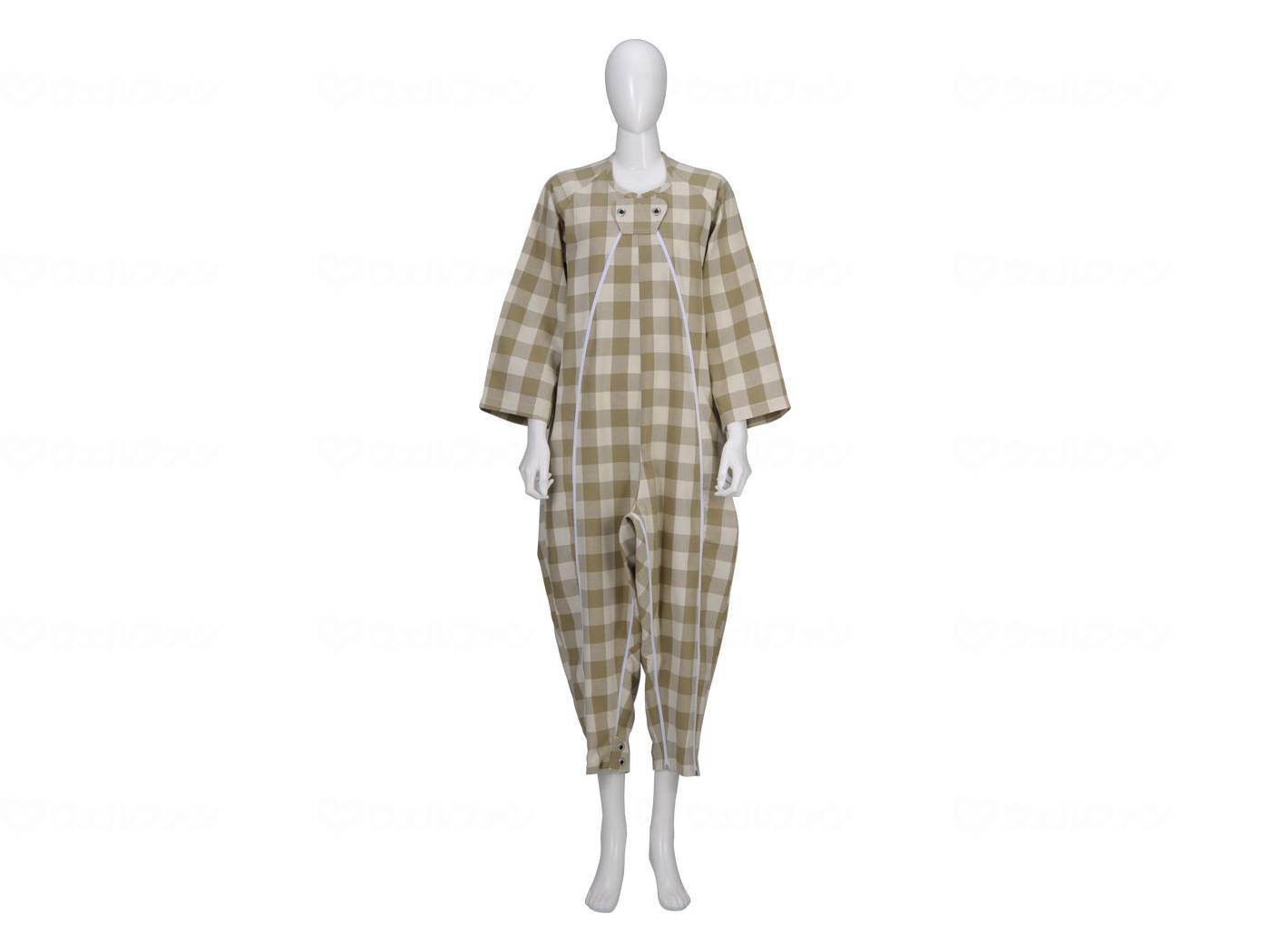 Taketora Fudo Nightgown Type 2 Thick Check Beige M