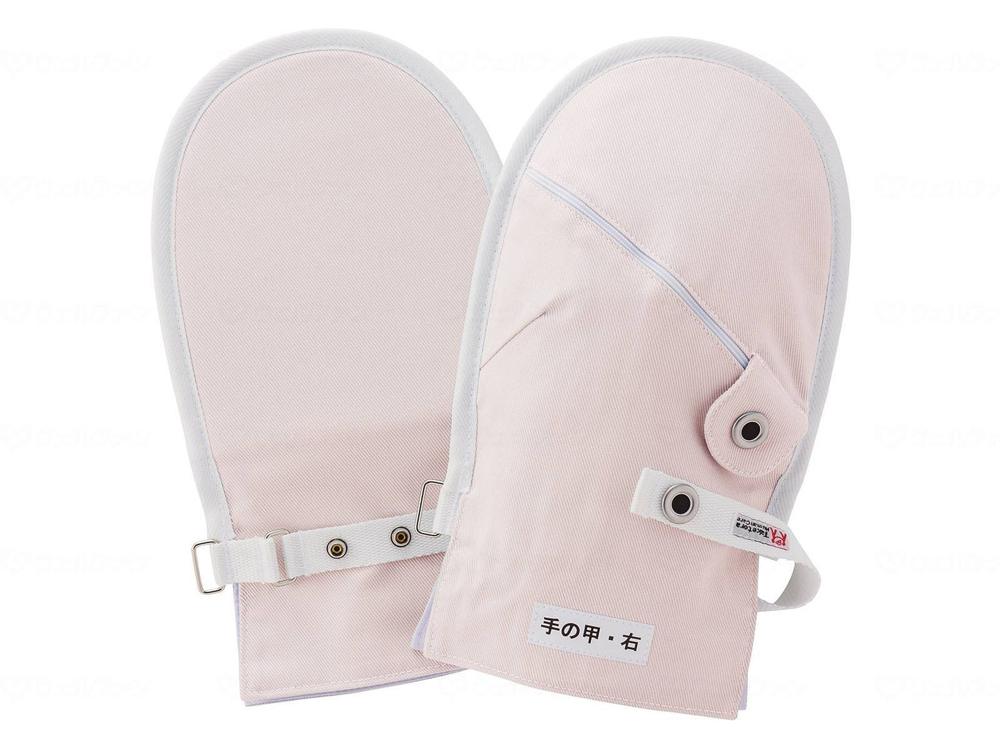 Taketora Fudo Gloves No.1 with Zipper 1 Pair (2 Pieces) Pink L
