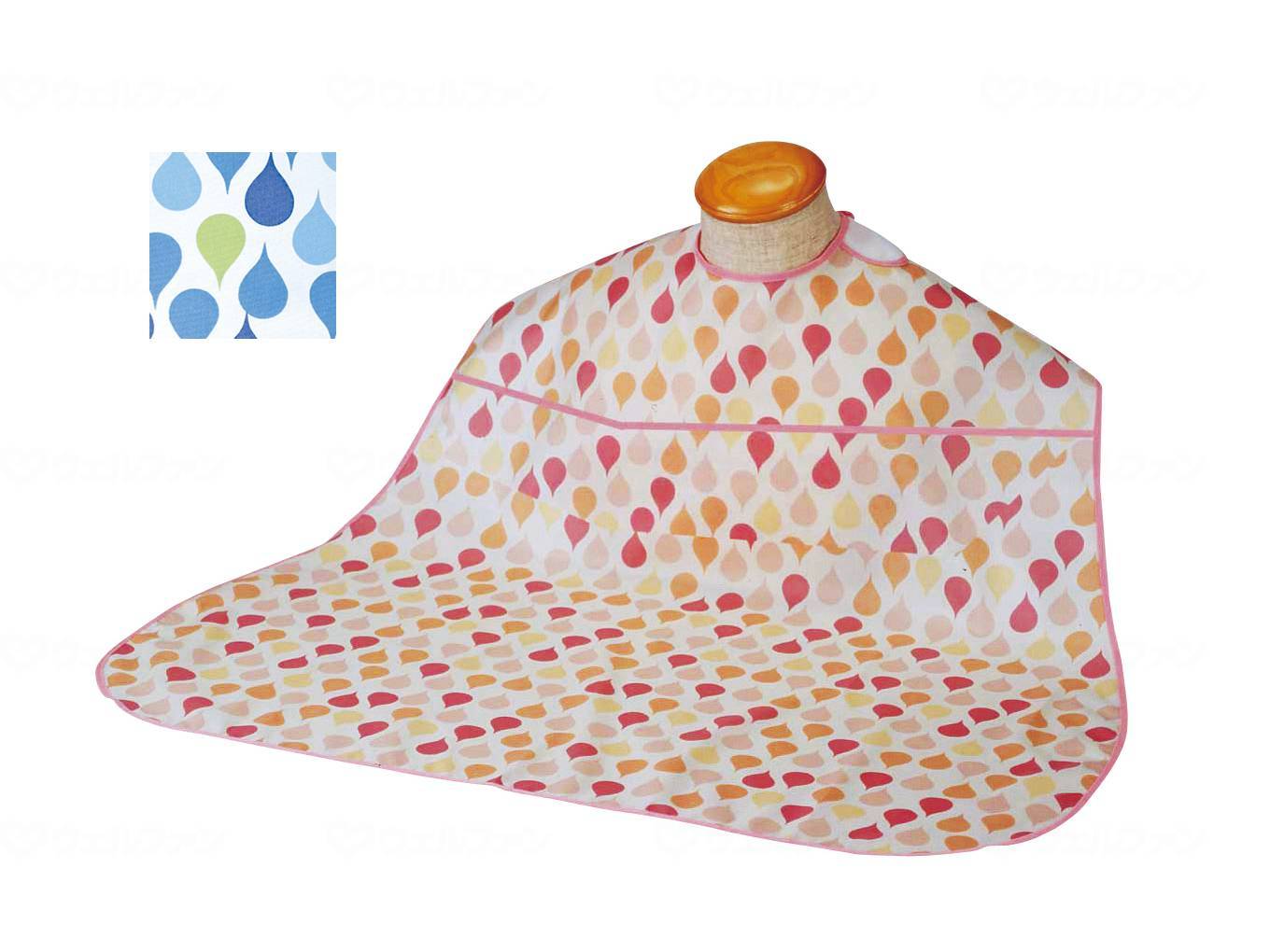 Taketora Sofrapiren Apron Drop with Pocket Blue