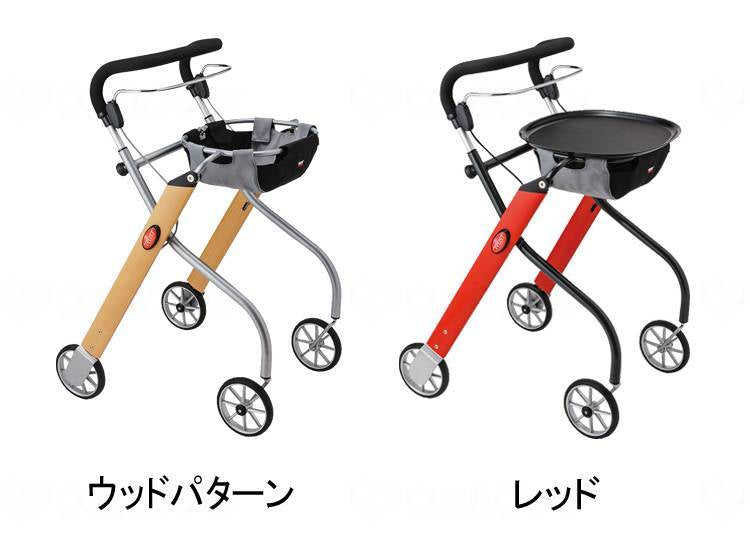 竹虎室内用歩行車ﾚｯﾂｺﾞｰ ﾚｯﾄﾞ