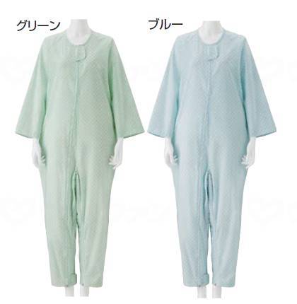 竹虎竹虎　介護ねまき ｸﾞﾘｰﾝ L