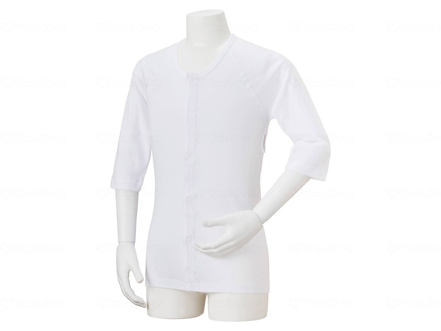 대나무 호랑이 피부 속옷 밤 남녀 겸용 7 분 소매 M