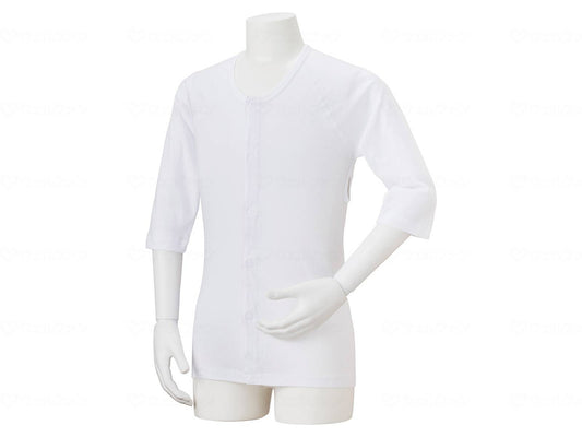 대나무 호랑이 피부 속옷 밤 남녀 겸용 7 분 소매 M