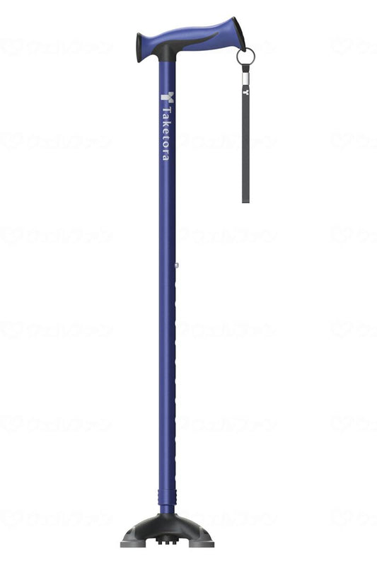 Taketora Bamboo Stick Wide Multi-Point Cane Navy