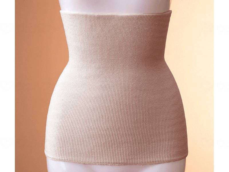 Kobe Silk Cotton Ribbed Thin Belly Warmer (Hard Cotton) Rakuda ML