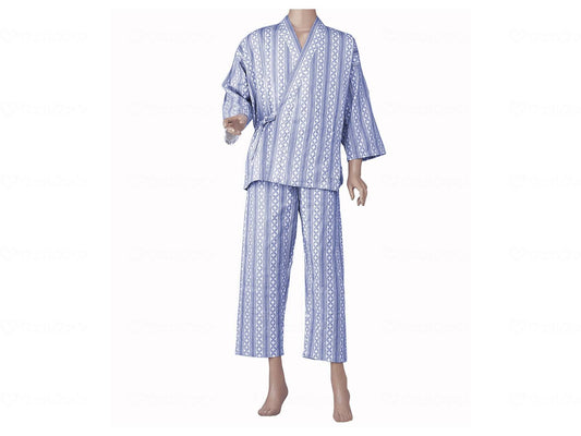 고베 생 絲 신사 카라 오쿠츠로 착용 (소매) 브루 L