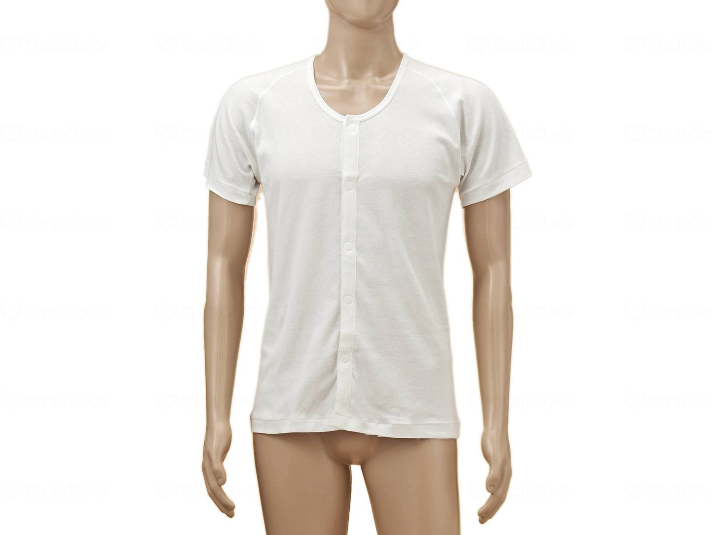 고베 이쿠미 TioTio 앞 열림 반소매(라글란 소매) 신사용 오후 와이토 M