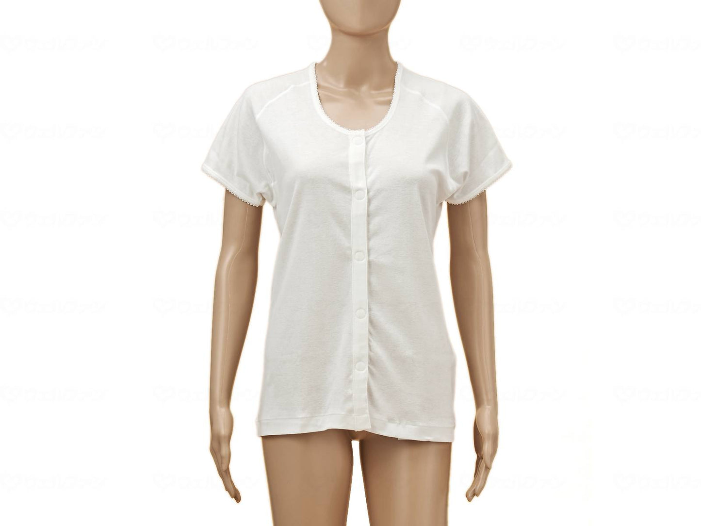 고베 이쿠미 TioTio 앞 열림 3분 소매(라글란 소매) 여성용 오후와이토 L