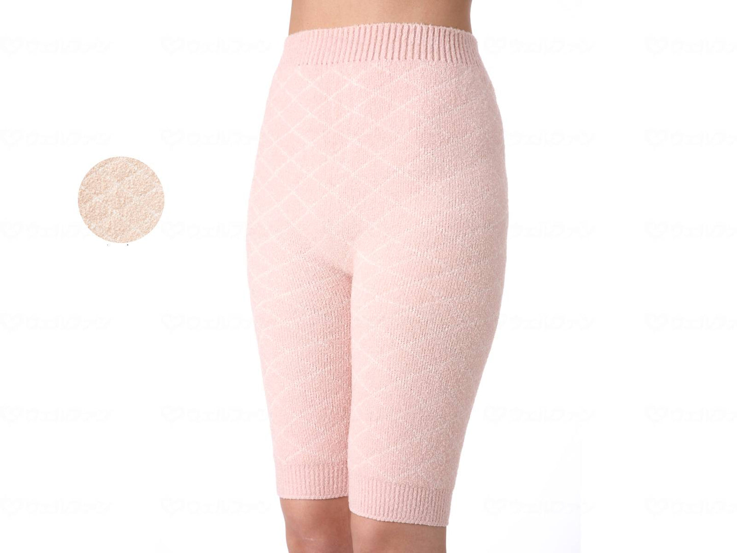 神戸生絲ﾏｼｭﾏﾛｷﾙﾄのあったかｲﾝﾅｰ婦人用5分丈ﾊﾟﾝﾂ ﾍﾞｰｼﾞｭ L-LL