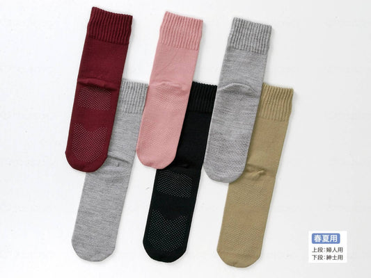 고베 생 絲 고무 없음 미끄럼 방지 양말 신사 (봄 여름 용)