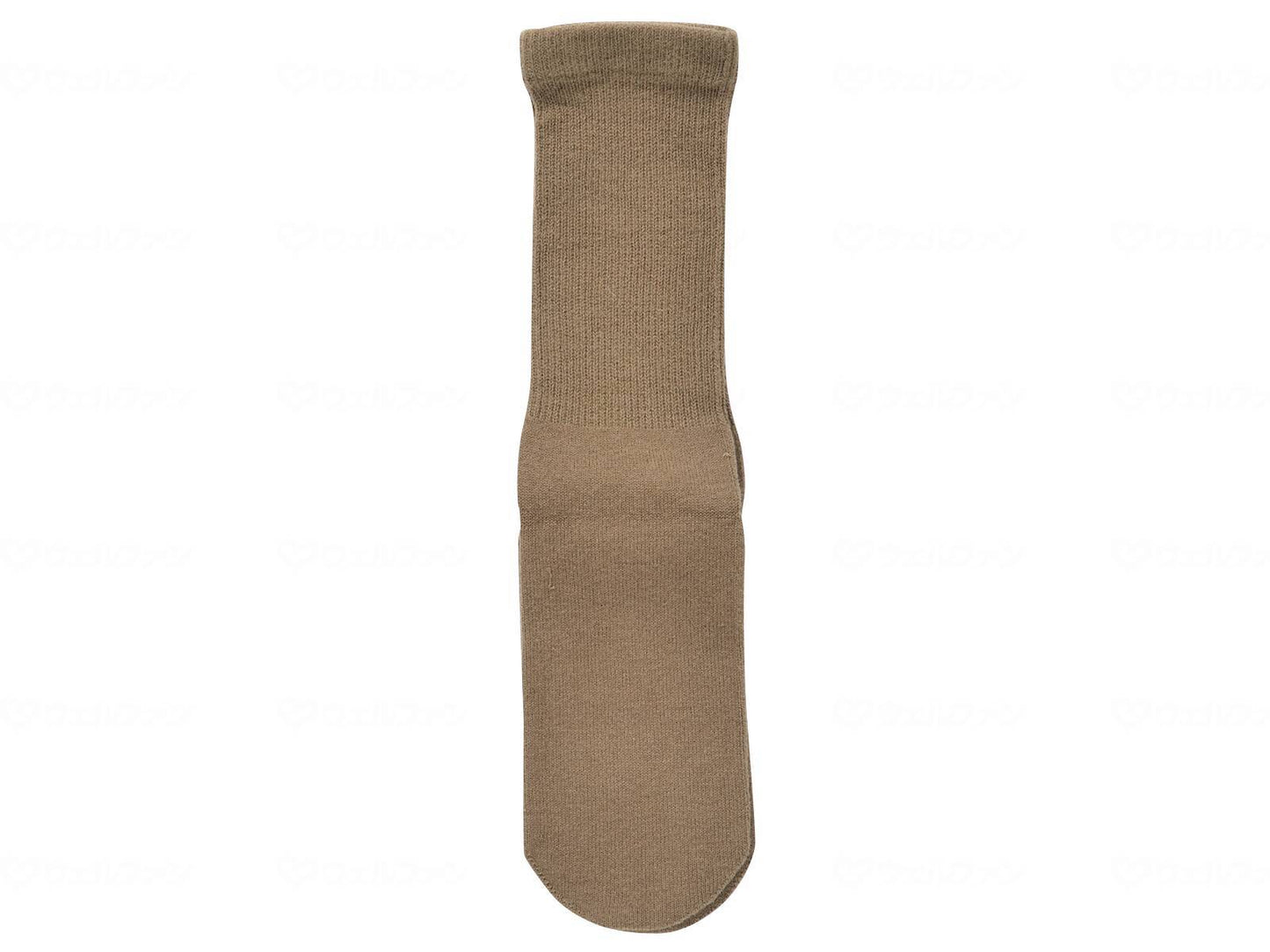 Kobe Seishi Men's Premium Non-Constricting Cotton Blend Socks Khaki 24-28