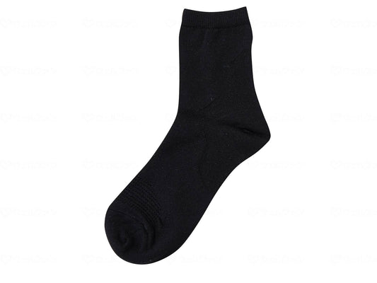 Kobe Seishi Women's Silk Arch Socks, Black, 22-24cm