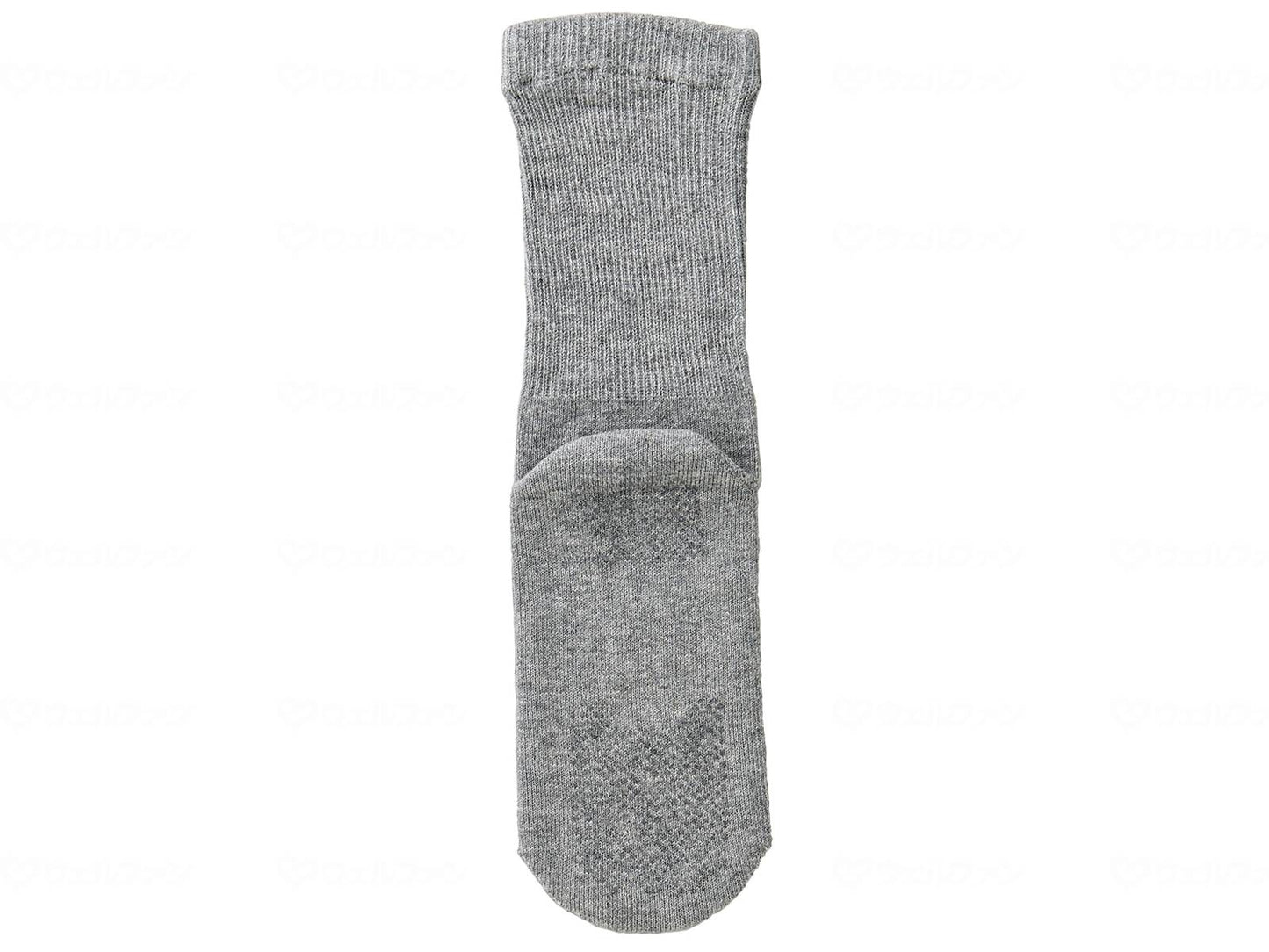 Kobe Seishi Men's Premium Non-Constricting Cotton Blend Socks (with Anti-Slip) Gray Size 24-28
