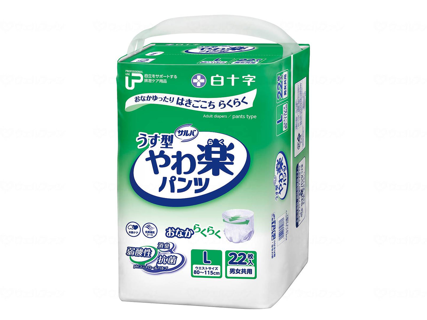 白十字PUｻﾙﾊﾞやわ楽ﾊﾟﾝﾂ ｹｰｽ L