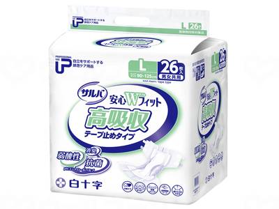 Hakujuji PU Salva Anshin W Fit Highly Absorbent Tape Case L 26 Pieces