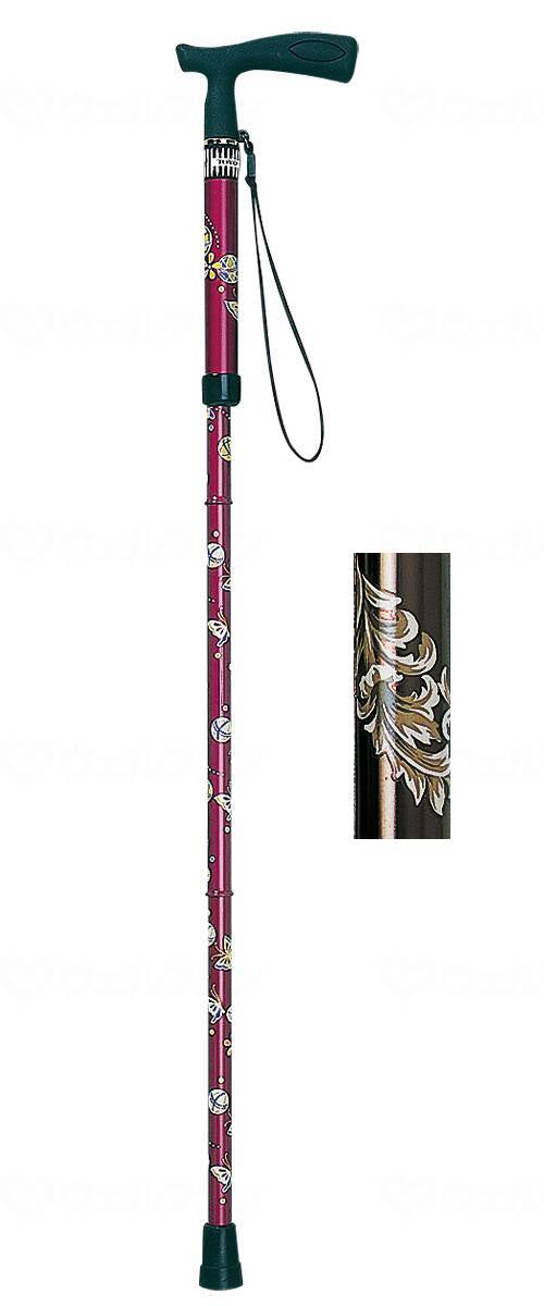 일진 의료기 조절식 접이식 T자 지팡이 “마베리” 프린트