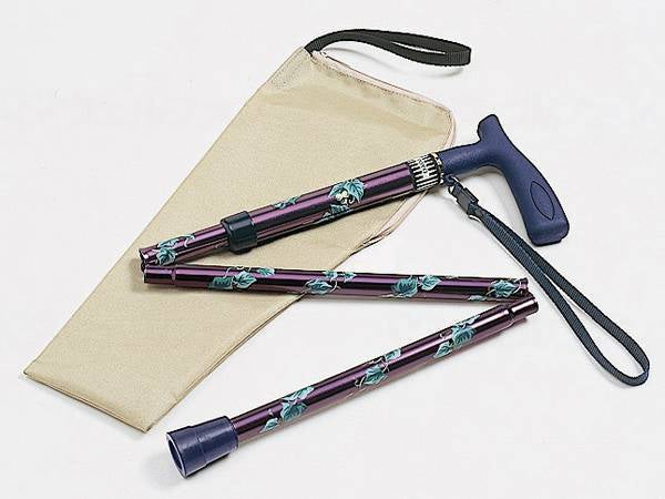 일진 의료기 조절식 접이식 T자 지팡이 “마베리” 프런트 플라워