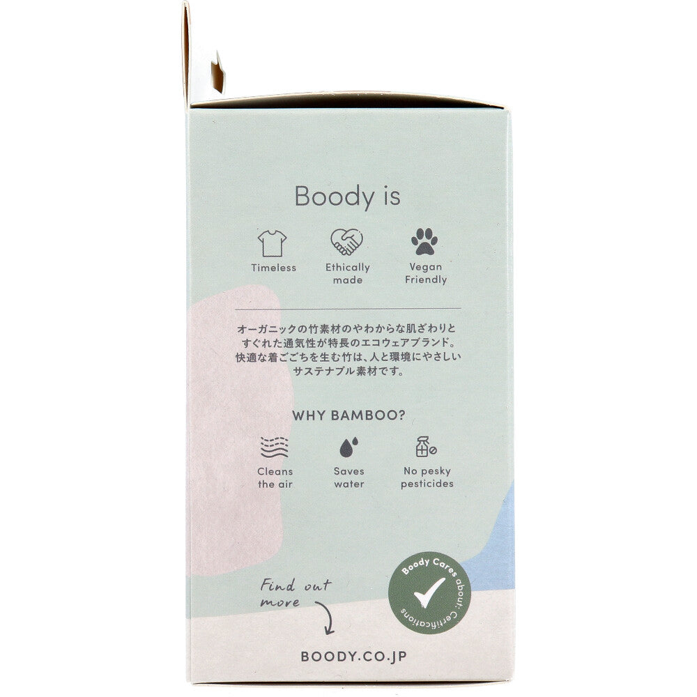 BOODY クルーネックＴシャツ Mサイズ ブラック 1 個