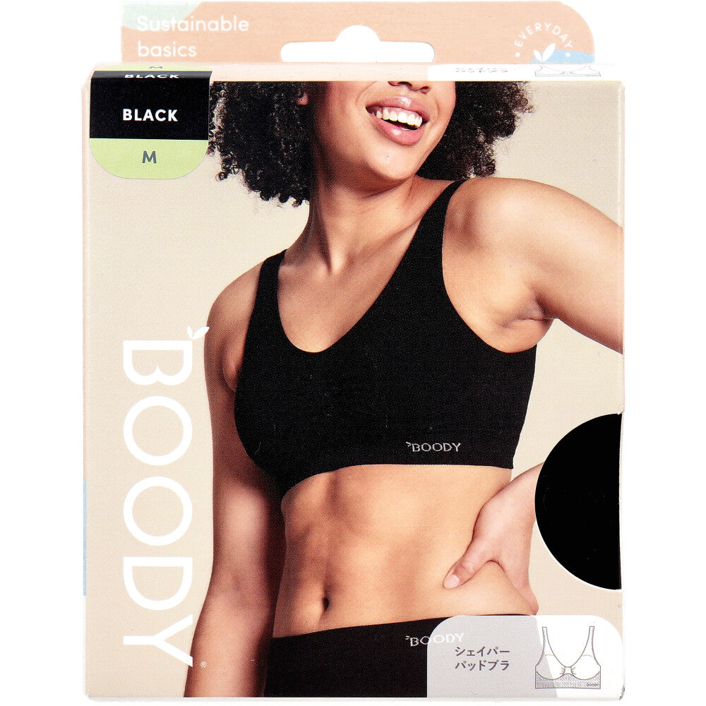 BOODY シェイパー パッドブラ Mサイズ ブラック 1 個
