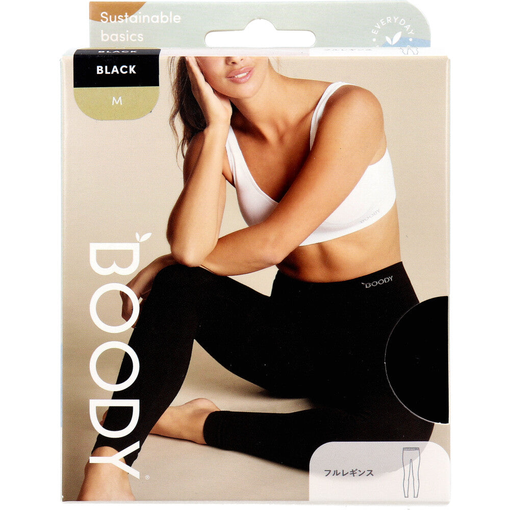 BOODY フルレギンス Mサイズ ブラック 1 個