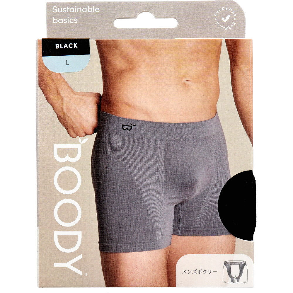 BOODY 맨즈 복서 L사이즈 블랙 1개
