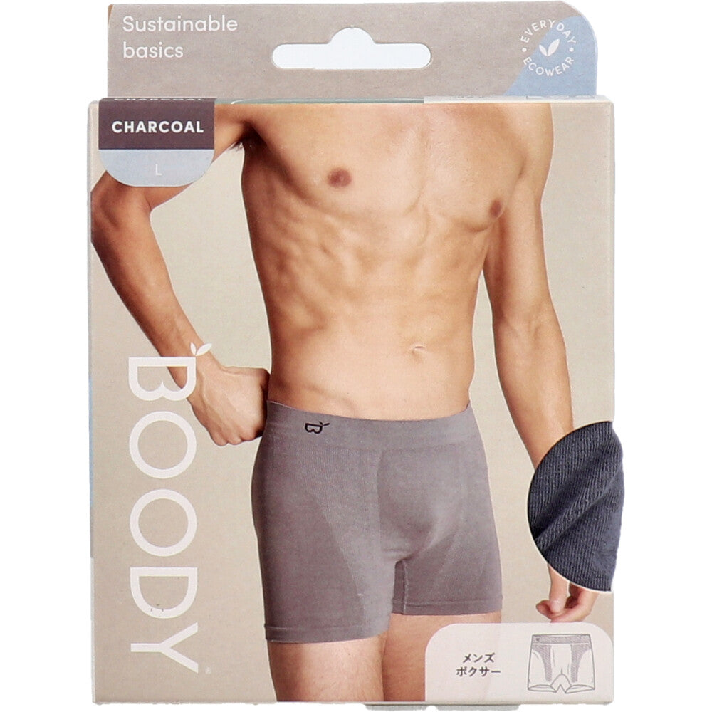 BOODY 남성 복서 L 사이즈 차콜 1개