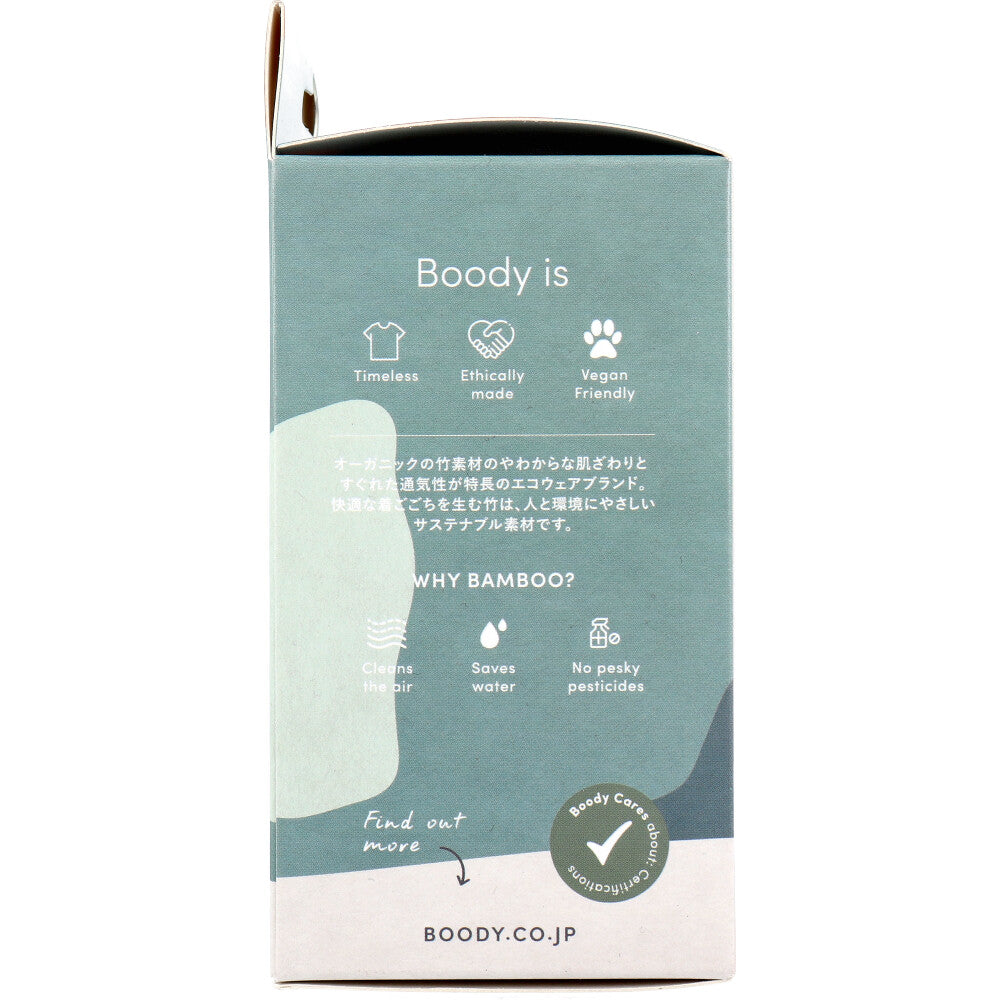 BOODY メンズ クルーネックＴシャツ Sサイズ ブラック 1 個