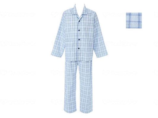 グンゼ長袖ﾊﾟｼﾞｬﾏ(紳士ｾｯﾄ)春夏用 ﾌﾞﾙｰ S