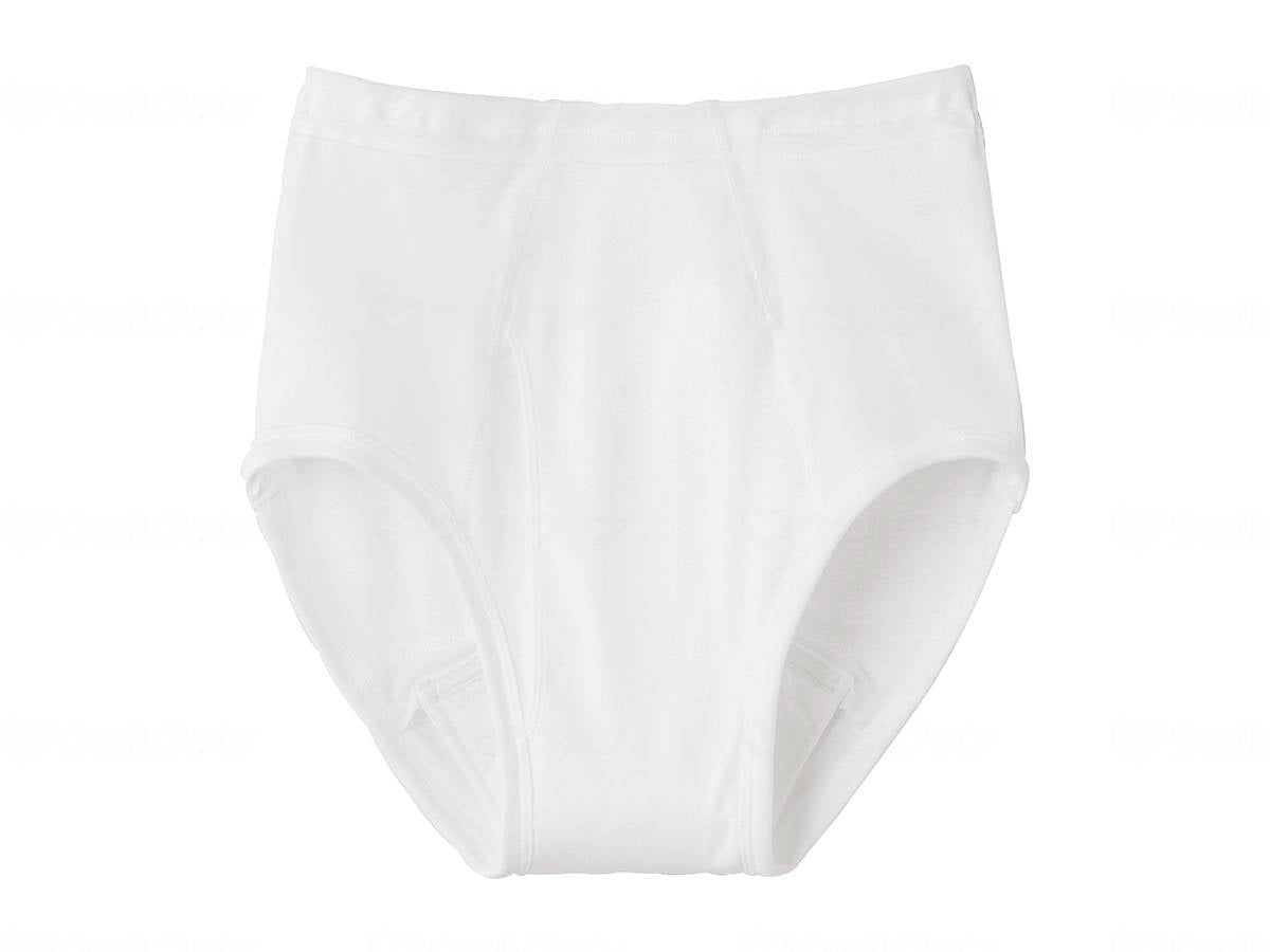Gunze Men's Briefs (Open Front) White LL