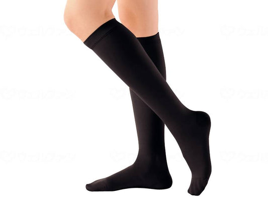 アルケアｱﾝｼﾙｸ・2ﾊｲｿｯｸｽ（つま先あり） ﾌﾞﾗｯｸ SS