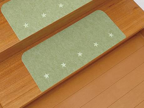 サンコー吸着蓄光階段ﾏｯﾄ（15枚入） ｸﾞﾘｰﾝ