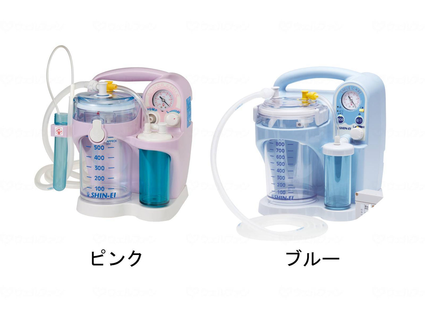 新鋭工業電気式たん吸引器ﾊﾟﾜｰｽﾏｲﾙ ﾋﾟﾝｸ