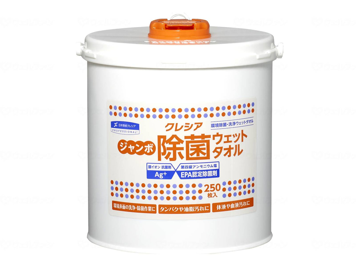 日本製紙クレシアｼﾞｬﾝﾎﾞ除菌ｳｪｯﾄﾀｵﾙ　250枚 個 本体
