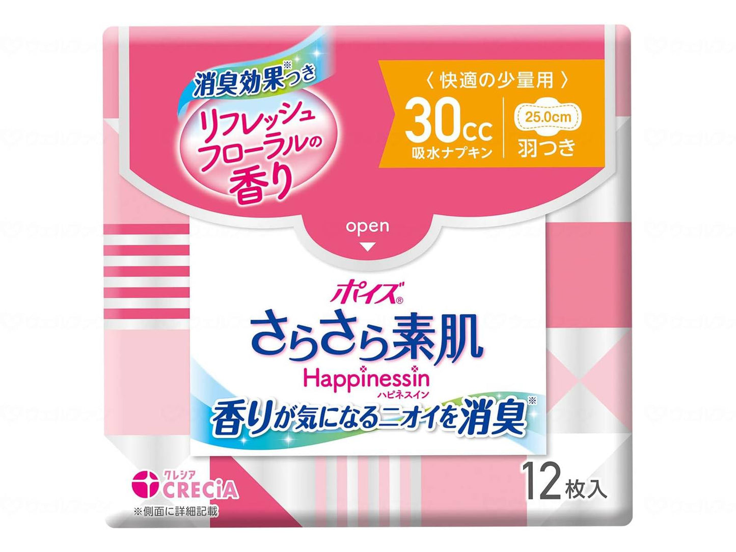 Nippon Paper Crecia Poise Smooth Skin Happinessin Absorbent Napkin Case Comfortable Small Use 12 Pieces