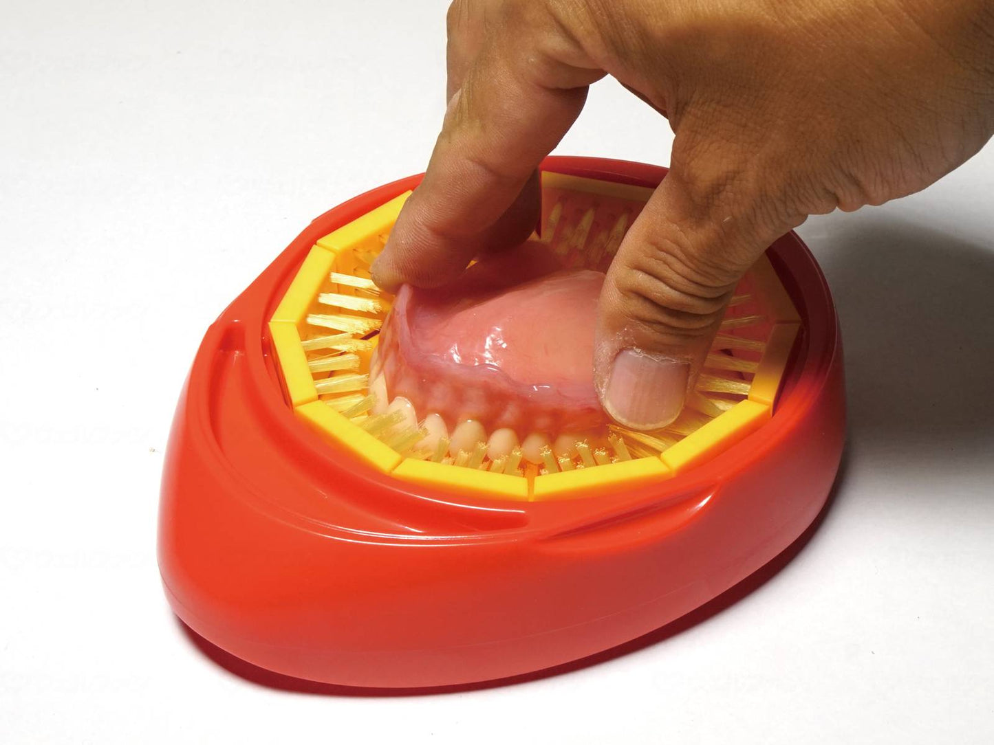 Adjustable denture brush, mango