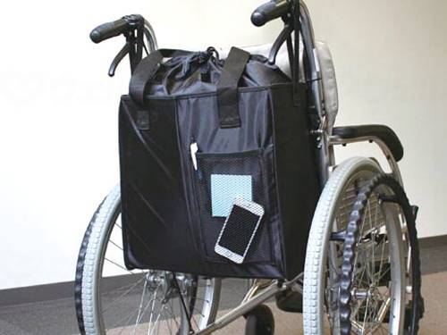 笑和車いす用RAKUﾊﾞｯｸﾞ ﾌﾞﾗｯｸ