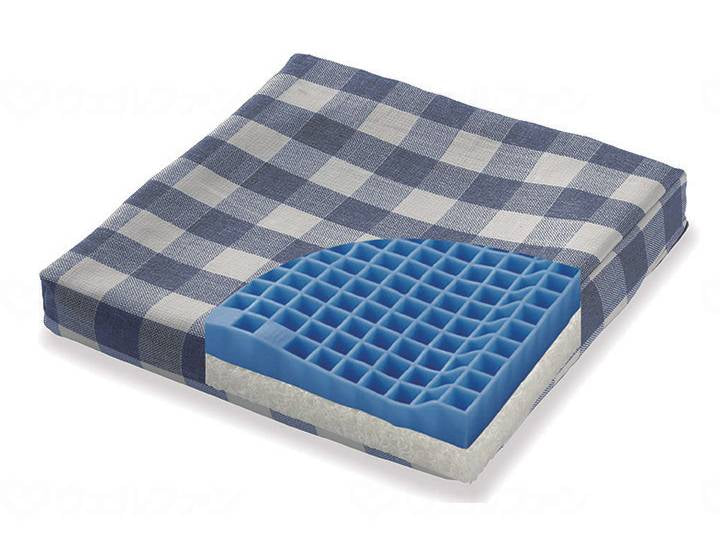 Fandinapita Seat Cushion Breath Check Blue 65