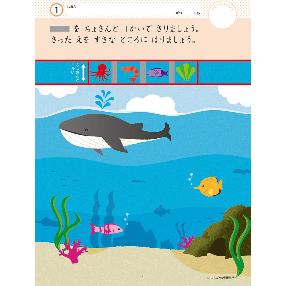 Shichida Method Intelligence Drills for 2-3 Year Olds: First Step, Scissors, 1 Piece