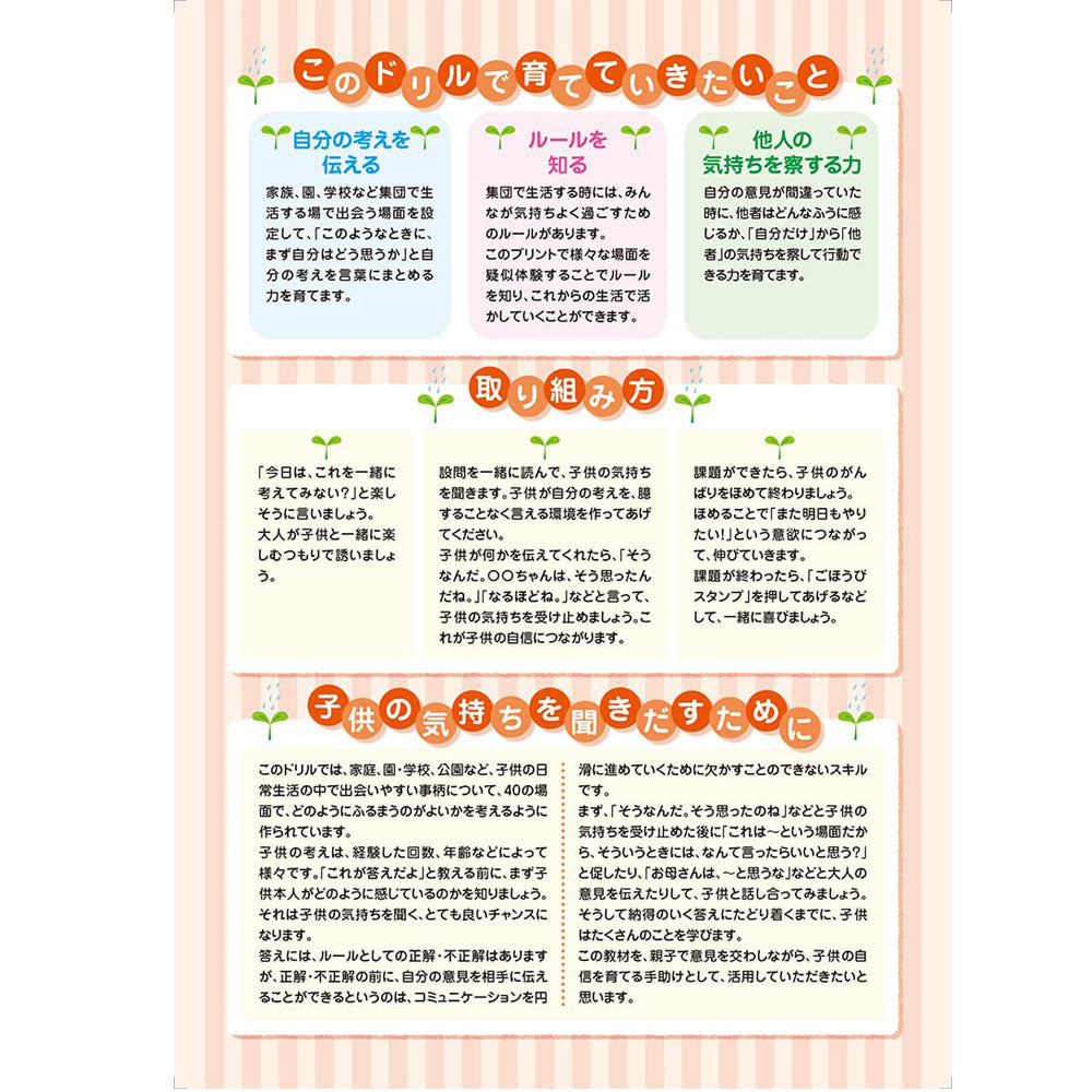 Shichida Method Intelligence Drills 4, 5, 6 Years Old How Do You Feel When That Happens? 1 Piece