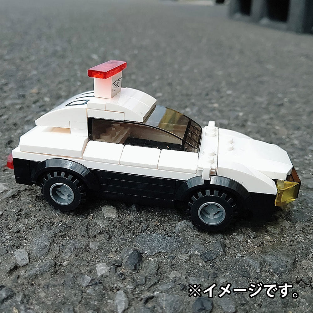 작동하는 것 시리즈 117 파츠의 블록으로 만든다! 순찰차 1개