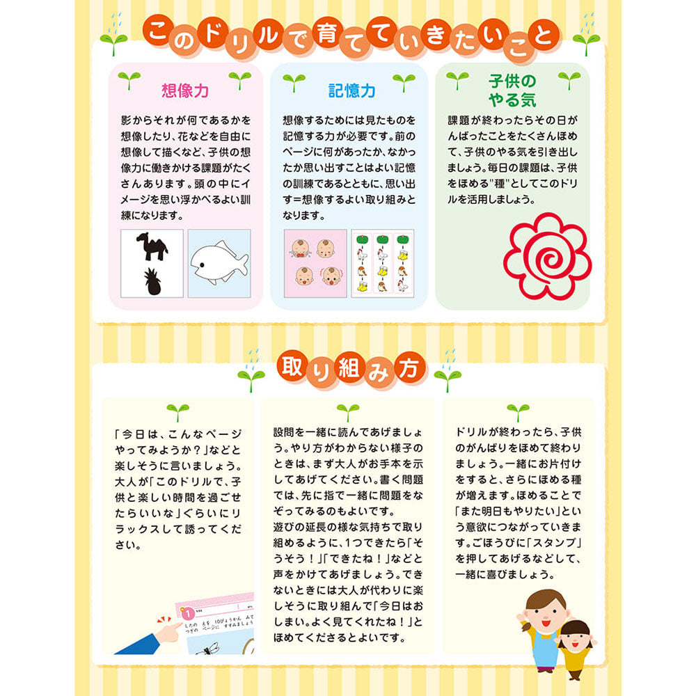 Shichida Method Intelligence Drills for 2 and 3 Year Olds: 1 Piece