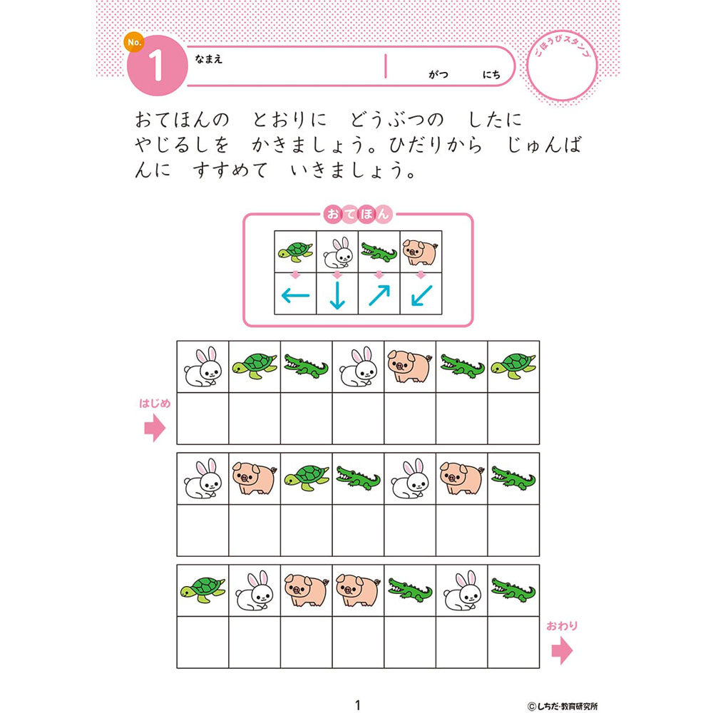 Shichida Method Intelligence Drill 5-6 Years Old Right Hand 1 Piece