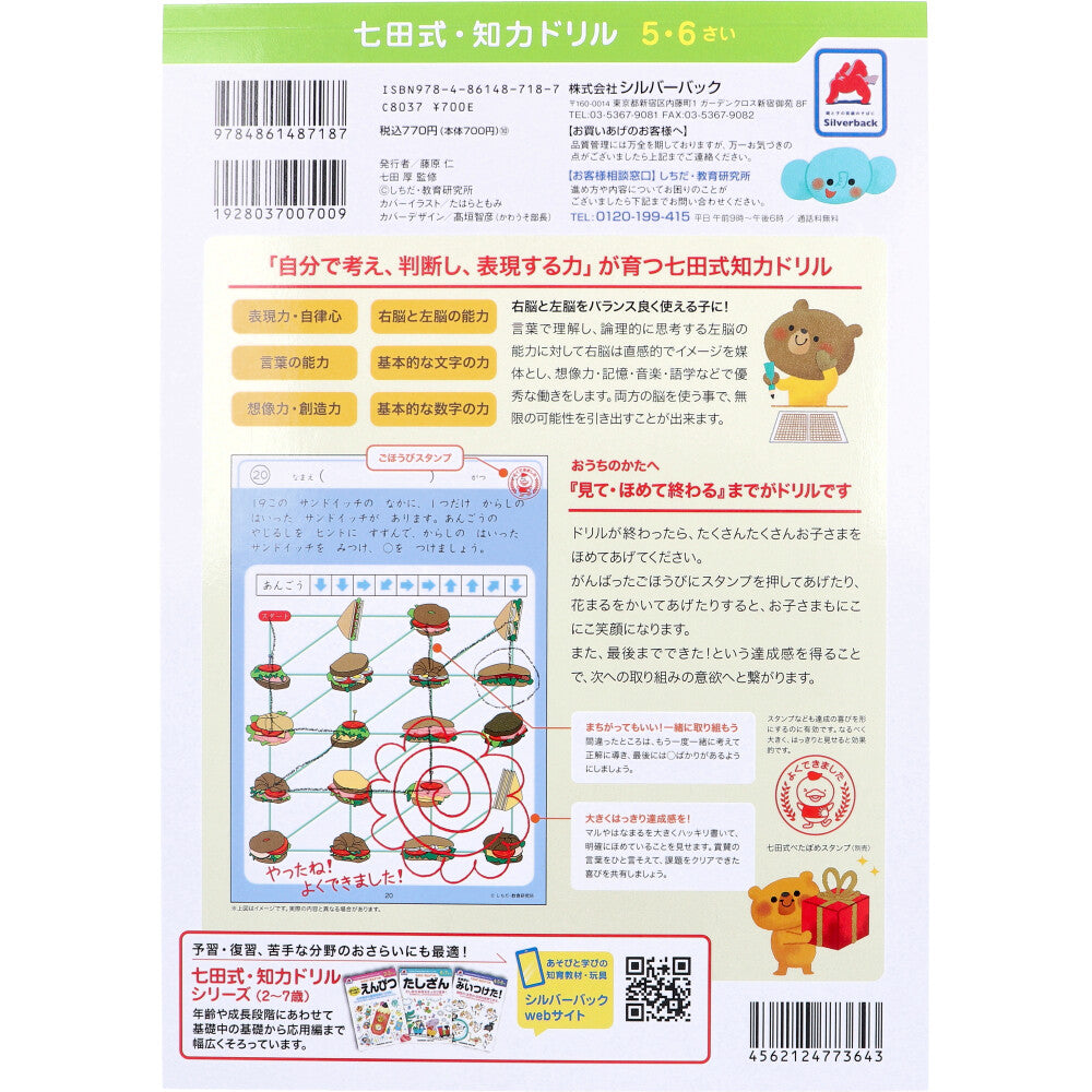 Shichida Method Intelligence Drill 5-6 Years Old Maze 1 Piece